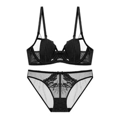 Bunny Belle – French Lace Push-Up Bra Set [0208]
