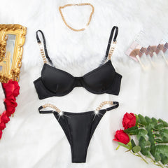 Silver Rush – Mesh & Chain Bra Set [XH021]